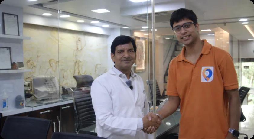 SayaCare team with a medicine manufacturer